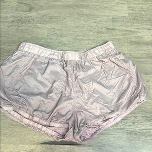 Free People Movement Sunshine Bubble Hem Mauve Swoon Shorts Pink Large